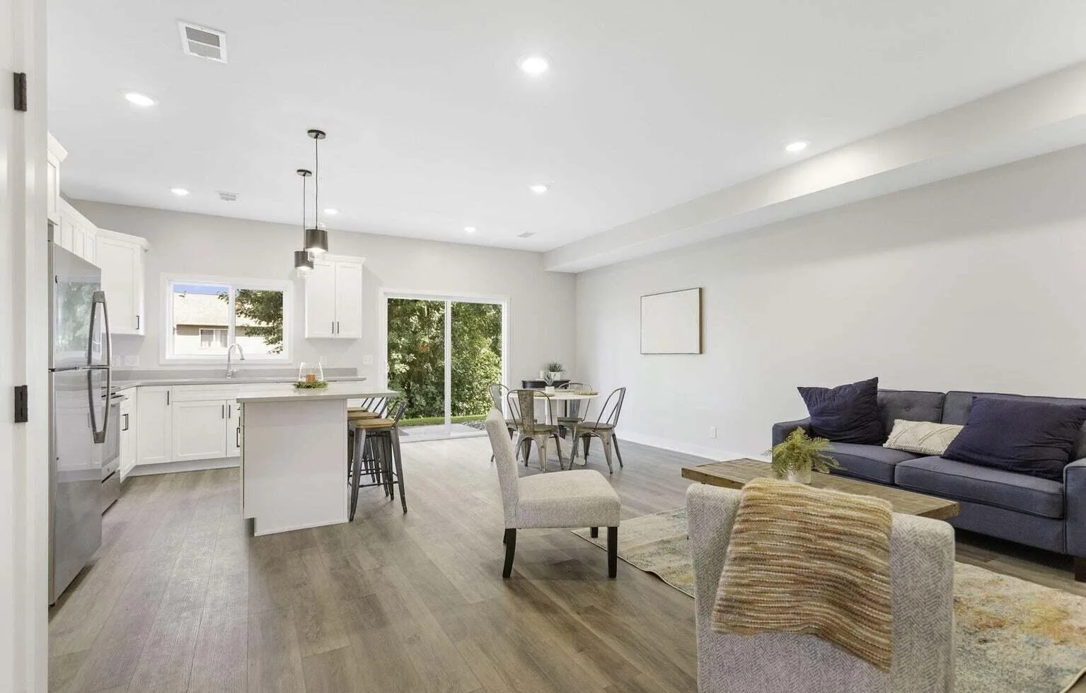 Modern living room at Signature Estates